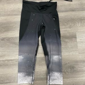 Reflective Champion galaxy crop leggings
